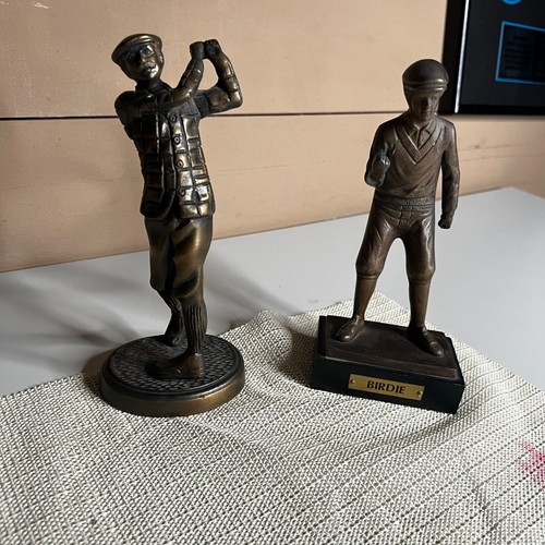 Vintage style bronze golfer - vintage,