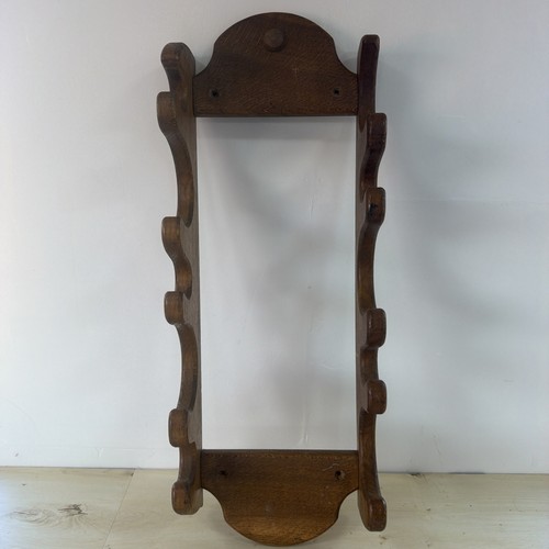 Vintage oak wall - mounted, wine