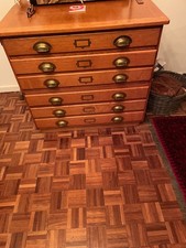 Vintage Oak Plan chest