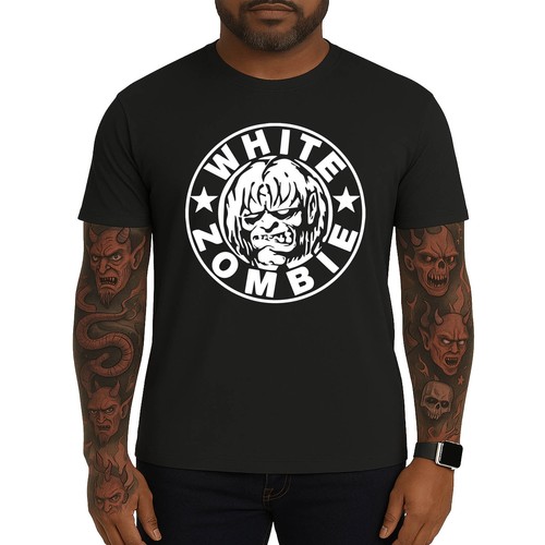 White zombie graphic shirt - zombie,