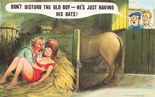 Comic saucy seaside postcard - comic,