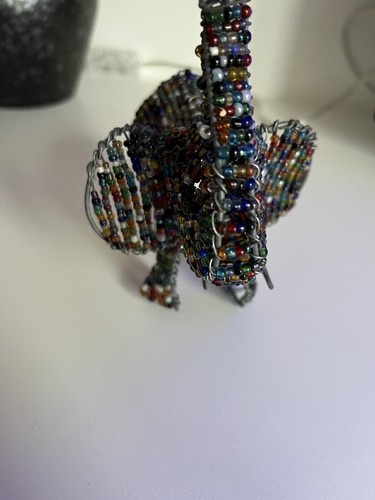 African wire elephant bead