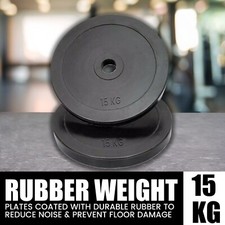60kg Rubber Weight Plates 2"