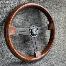 350MM Universal Classic ABS Wood Steering Wheel 14" Racing Wood Nardi Style UK