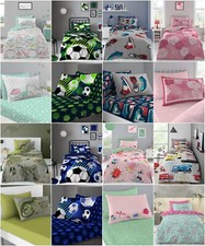 Kids  Children Duvet Quilt Cover Sets Boys Girls Bedding Set or Fitted Bed Sheet