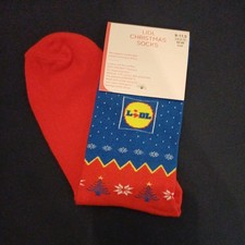 Lidl Christmas Socks Size UK