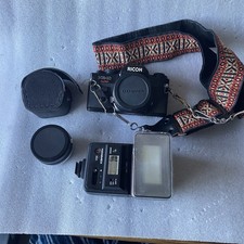 Ricoh KR-10 Super  35mm SLR  Camera Cosina 50mm  Lens + Hanimex Flash (S or R)