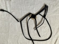 GRACKLE NOSEBAND black FULL SIZE traditional headpiece