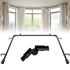 Bay Window Curtain Poles