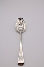 Georgian silver berry spoon