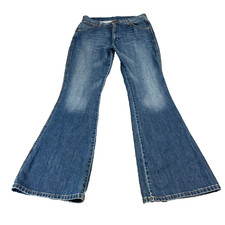 Vintage Wrangler Womens Jeans UK14 W32 L34 Flare Bellbottom High Waist Whiskers