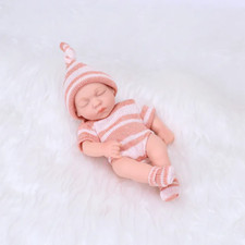 20CM Full Body Silicone Baby Doll Lifelike Reborn Doll Cute Mini Reborn Dolls