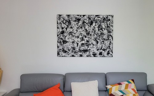 Original abstract acrylic - , on