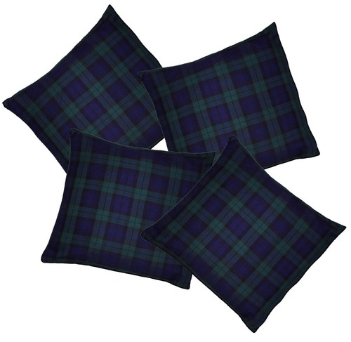 Blackwatch tartan cushion - tartan,