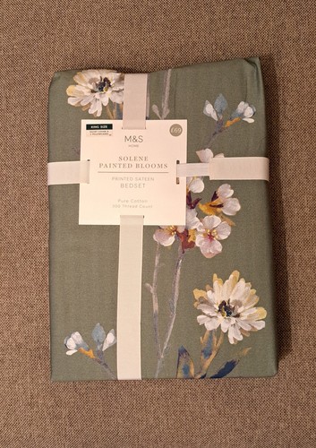 Pure cotton sateen solene - m&s,
