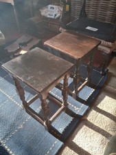 Pair Of Vintage Small Wooden