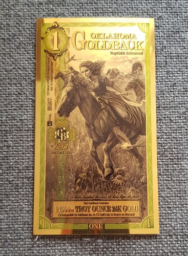 24ct gold 1000 oklahoma - gold, 1/1000