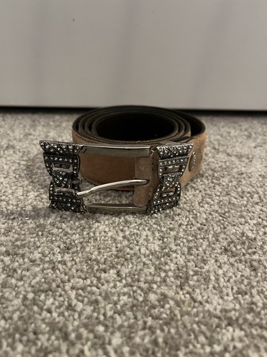 Nanni leather belt tan - leather, suede