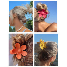 Flower Hair Claw Clips