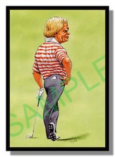 Framed picture Jack Nicklaus, John Ireland, Golf free p&p UK