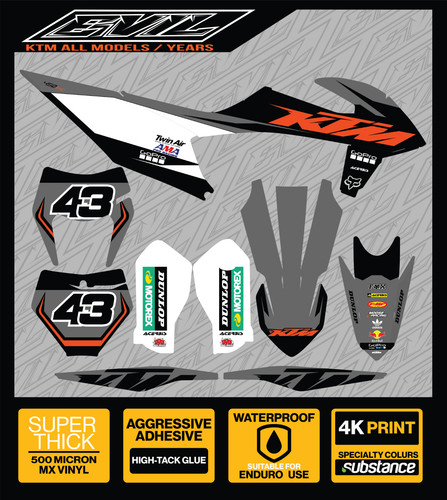 Custom graphics kit - kit:, ktm
