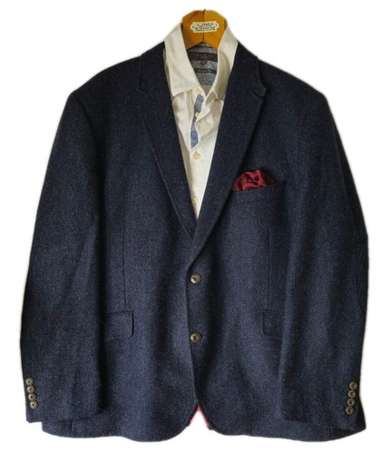 Luxury moon blue tweed - m&s,