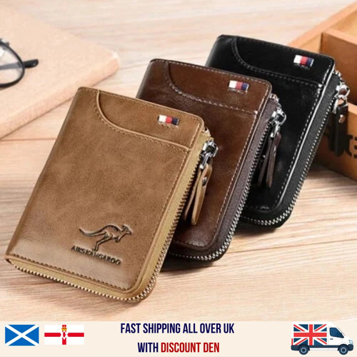 Mens rfid blocking - rfid, leather