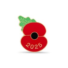Poppie Pin 2025 Badge Red