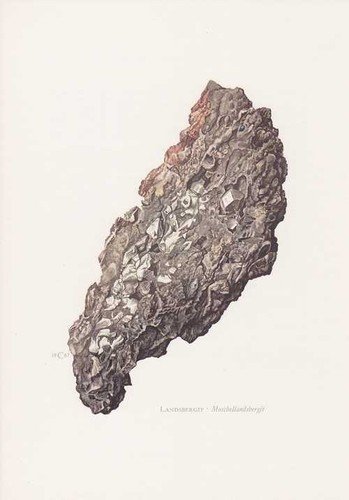 Proustit light red gold ore - proustit,