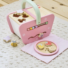 Kids Pink Picnic Wooden Shape