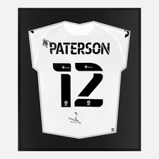 Framed Jamie Paterson Signed Shirt, Swansea City Home [Lite]