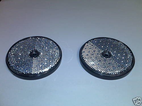 Round clear reflectors - 2, x