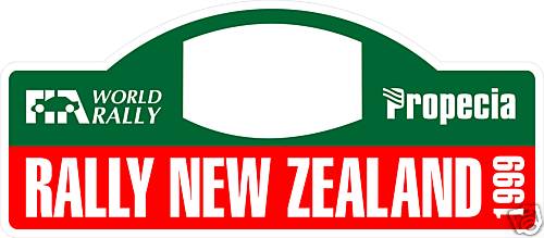 New zealand rally badge race - badge,