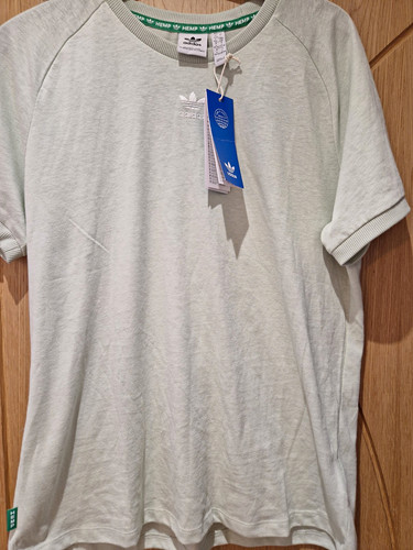 Adidas hemp jersey trefoil - hemp,