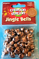 Creation Station SILVER Jingle bells (Approx. 70 in 2 sizes)
