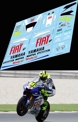 Decals for yamaha - 1/12, m1