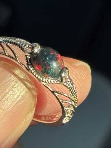 Ethiopian opal ring - opal,