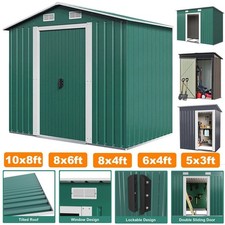 Metal garden storage shed - metal, 8