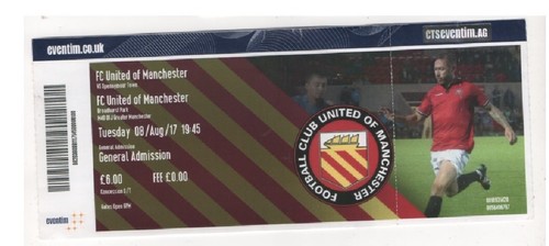 Used ticket stub united of - ticket,