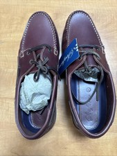 Yachtsman By Seafarer Redwood Leather Boat Deck Shoe Size UK 10