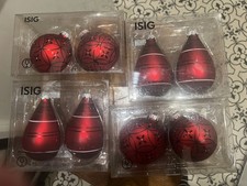 8 IKEA ISIG RED GLASS