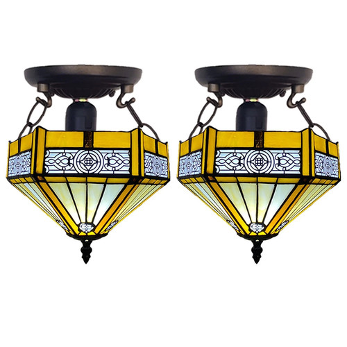 Tiffany yellow hexagon - tiffany,