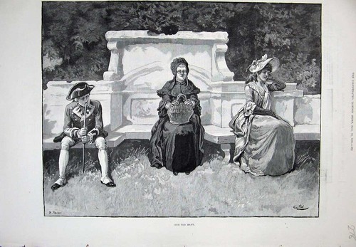 Original old antique print - original,