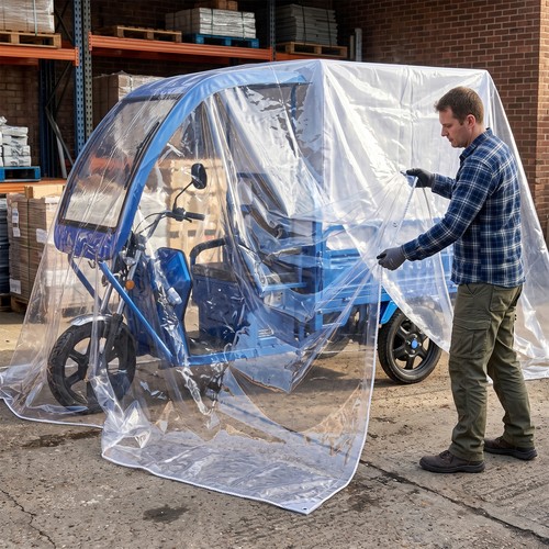 Heavy duty clear tarpaulin - heavy,