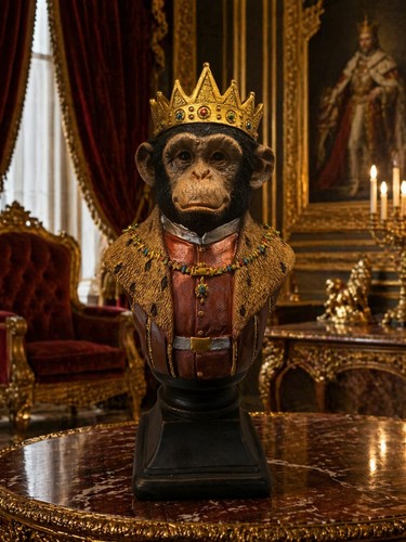 Regal king monkey bust - bust,