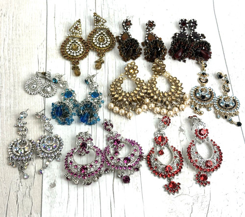 Crystal earrings bundle 10 - x,