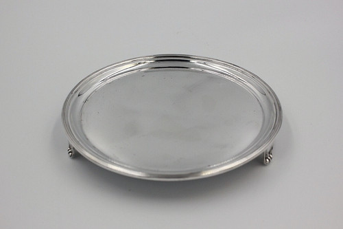 Sterling silver salver - sterling,