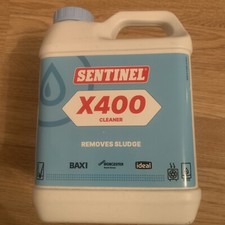 2x Sentinel X400 Central Heating System Cleaner