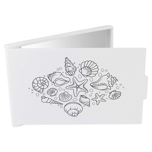 Beautiful seashells compact - 'beautiful, seashells'