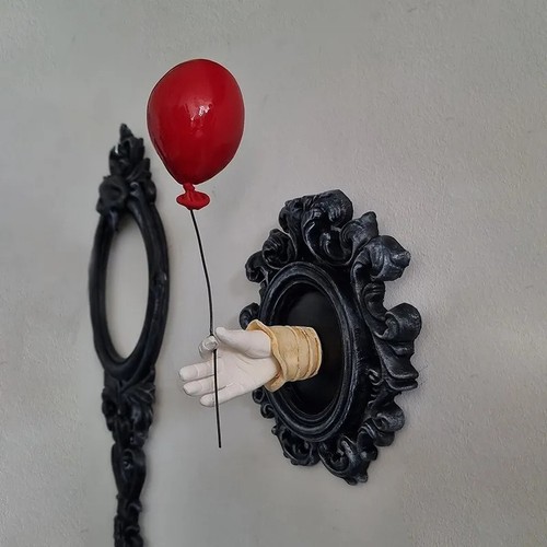 Gothic hand statue red - gothic,